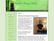 Tablet Screenshot of naturaltherapystudio.co.uk
